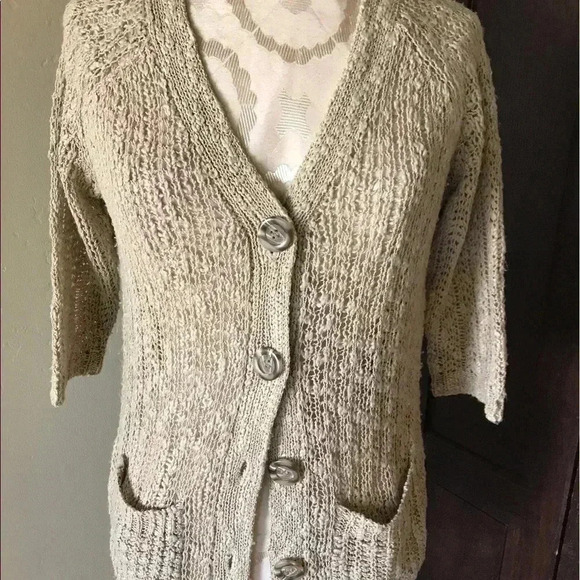 NUDE CARDIGAN S-M by BLU PEPPER - Picture 2 of 6